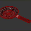 Black Frying Pan With White Speckles And Black Handle For Daily Kitchen Use
