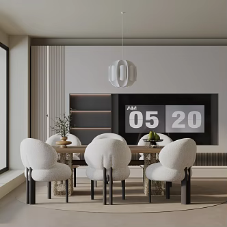 Modern table combination 3d model