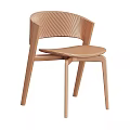 Modern Leisure Chair With Light Gray Fabric Curved Backrest And Metal Legs