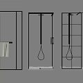 Modern Glass Shower Partitions With Black Frames And Various Bathroom Styles