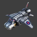 Futuristic Aerospace Hybrid Vehicle With Wings For Space Exploration Missions