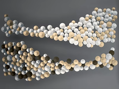 Modern Wall Decoration Metal Wall Decoration Pendant 3d model