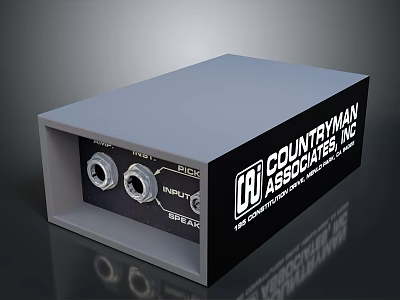 Countryman Associates Inc Electronic Device With Input And Output Ports 3d model