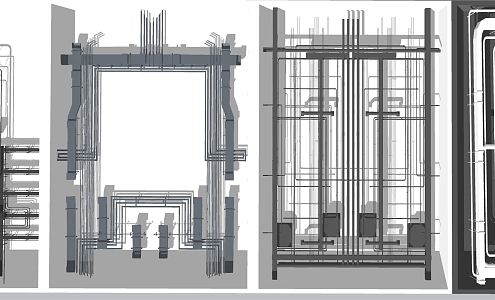 Modern Piping 3d model