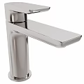 Chrome Faucet With Modern Sleek Design And Single Handle Polished Finish