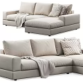 Corner sofa multi-person sofa corner sofa 3d model