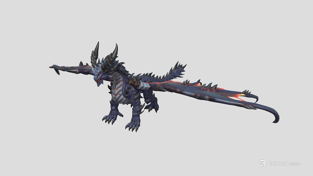 Western Dragon Biped Dragon Fire-breathing Dragon Dinosaur Myth Animal Fantasy Animal Dragon Dragon Game Character texture