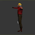 Worker European worker mechanic builder repairman miner digger figure 3d model