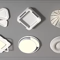Modern Ceiling Lights Showcasing Various Unique Shapes And Stylish Designs 3d model