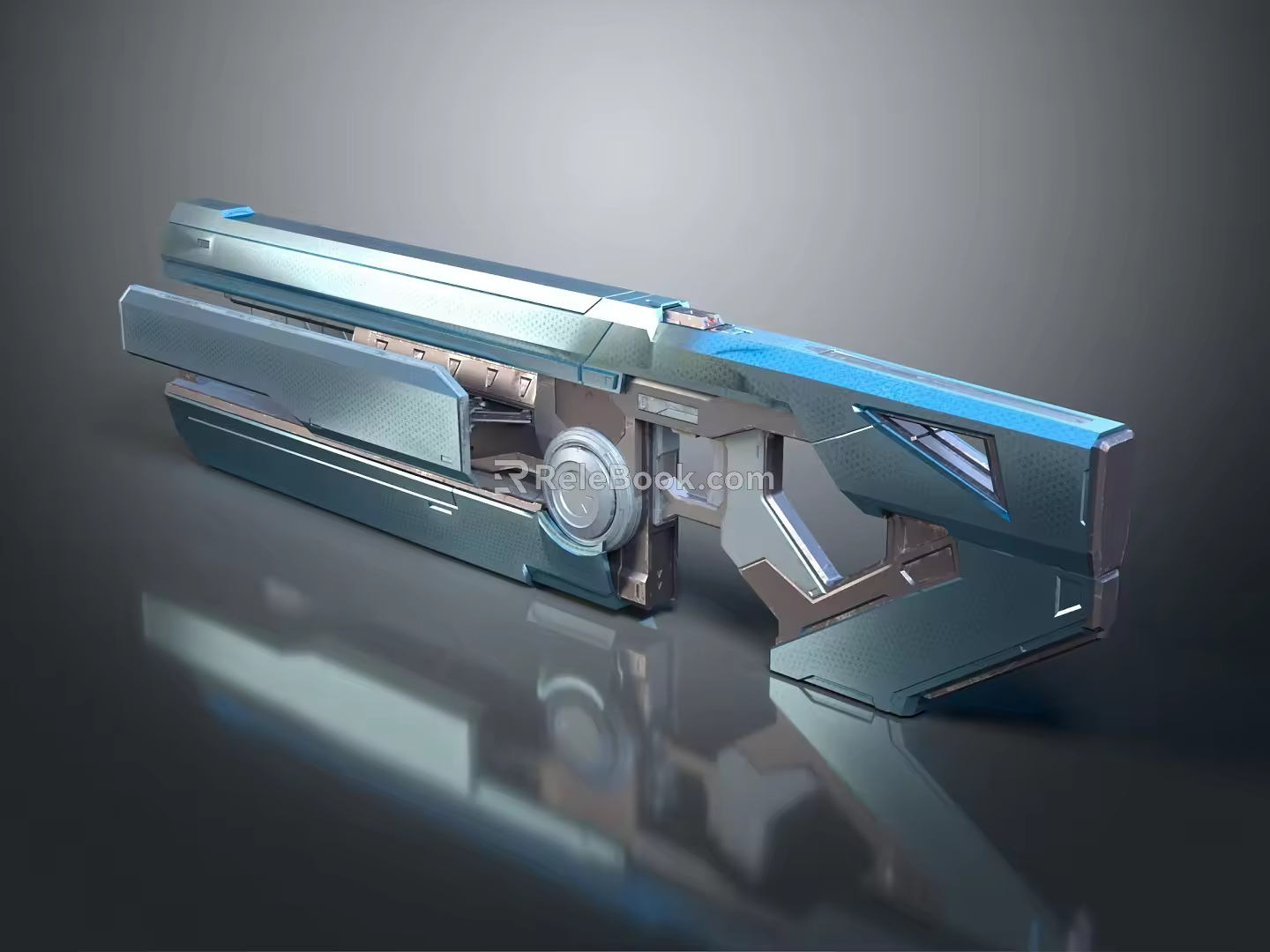 Modern Sci-Fi Gun Sci-Firearms Sci-Fi Game Gun Games Firearms Game Gun 3d model