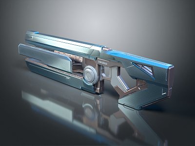 Modern Sci-Fi Gun Sci-Firearms Sci-Fi Game Gun Games Firearms Game Gun 3d model