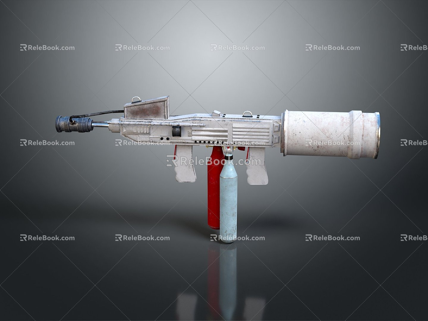 Flame Thrower Flame Gun Homemade Weapon Flamethrower Flame Gun Modern Weapon Hot Weapon Hot Weapon model