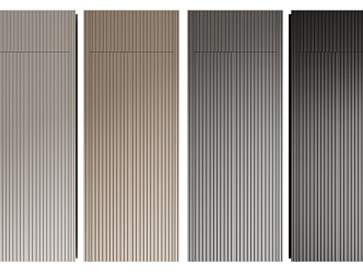 Modern invisible door grilles 3d model