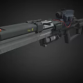 Science Fiction Gun Cyberpunk Gun Laser Gun High-tech Gun Future Gun Game Gun Low Face Number Low Model Simple Model Times Film and Television Level Realism 3d model