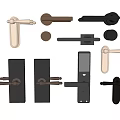 Modern Door Handles With Various Designs And Metallic Finishes For Home Interior