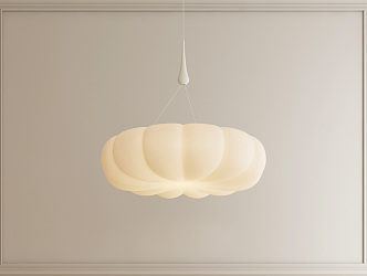 Modern chandelier cream chandelier 3d model