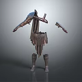 Detailed Medieval Fantasy Warrior Armor Set With Helmet Chestplate Greaves And Bracers
