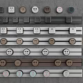 Rail Socket Switch Slide Rail Socket Round Socket Mobile Socket TV Socket Smart Socket 3d model