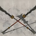 Zhang Ba Snake Spear Weapon Cold Weapon 3d model