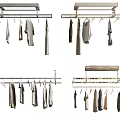 Modern drying rack automatic lifting drying rack 3d model