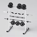Sturdy Fitness Equipment Rack Holding Dumbbells Barbells And Weight Plates
