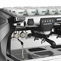 Stainless Steel Rancilio Coffee Machine As Modern Professional Kitchen Appliance With Sleek Design
