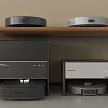 Smart Cleaning Machines With Robotic Vacuum Models And Modern Design 3d model