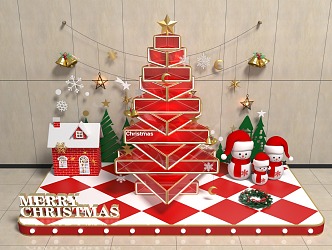 Christmas Day Beautiful Chen New Year Beautiful Chen Christmas Tree Snowman Bell Santa Claus Red Beautiful Chen Christmas Eve Lantern Festival Beautiful Chen Winter Beautiful Chen New Year's Day Beautiful Chen 3d model