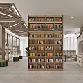 Creative Book Art Interior Design With Wooden Bookshelves And Artistic Books