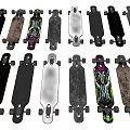 Various Colorful Skateboards With Unique Designs And Durable Wheels For Recreational Fun