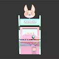 Modern game machine children game machine cartoon game machine large game machine 3d model