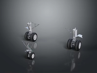 Heavy Duty Industrial Tire With Metal Support Bracket And Wheel Assembly Design 3d model