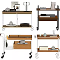 Mobile Side Tables Various Styles With Wooden And Metal Frames For Living Room