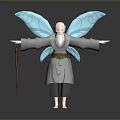 Wise Old Man Old Man Ancient Old Man Ancient Wise Warlock Taoist priest wizard mage 3d model