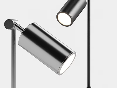 Sleek Modern Adjustable Metal Desk Lamp With Bright LED Lighting Design 3d model