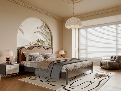 French Middle Style Bedroom model