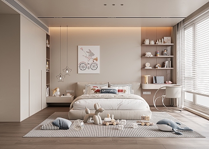 Modern Children's Room 3d model