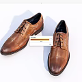 Brown Leather Lace Up Shoes Classic Formal Elegant Footwear Design For Men