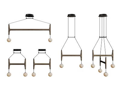 Modern Chandelier Art Chandelier Spherical Chandelier 3d model