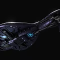 Futuristic Fighter Jet With Advanced Design Aerodynamic Structure And Blue Glowing Light