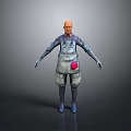 Wise Old Man Old Man Ancient Old Man Ancient Wise Warlock Taoist priest wizard mage 3d model