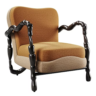 Fine Art Single Sofa 3d model