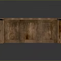 Ornate Wooden Bench With Intricate Carvings Armrests And Decorative Paneled Design