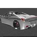 Sleek White Convertible Sports Car Parked Outdoor With Modern Building Background