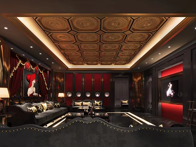 European-style KTV rooms 3d model European-style KTV rooms 3d model