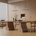 Modern dining table 3d model