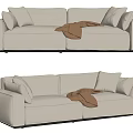 Modern double sofa 3d model