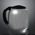 Silver Stainless Steel Insulated Household Thermos With Black Handle And Lid