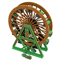 Colorful Themed Ferris Wheels With Cartoon Character Designs And Varied Structures For Amusement Parks