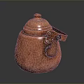 Vintage Copper Teapot as Classic Household Item with Lid Spout and Handle